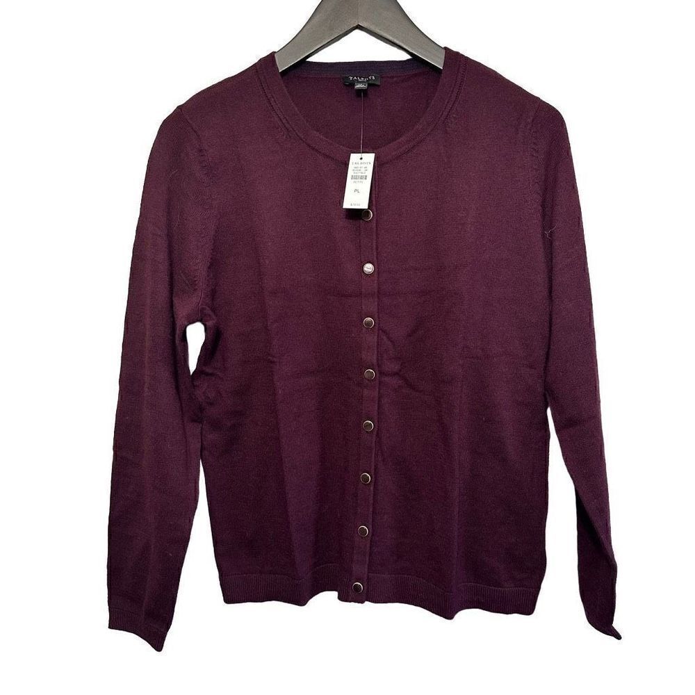 NWT Talbots button down sweater size Lp